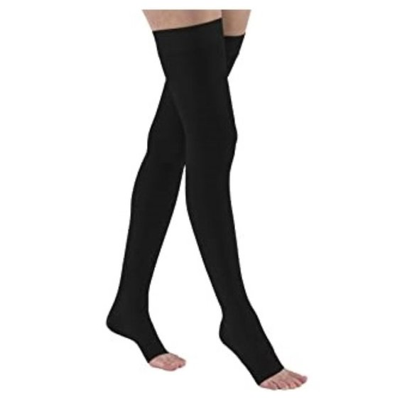 JOBST Thigh High 15-20 Mmhg Open Toe & Silicone - Picture 1 of 7
